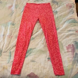 LulaRoe Leggings Mickey Mouse Pink Disney